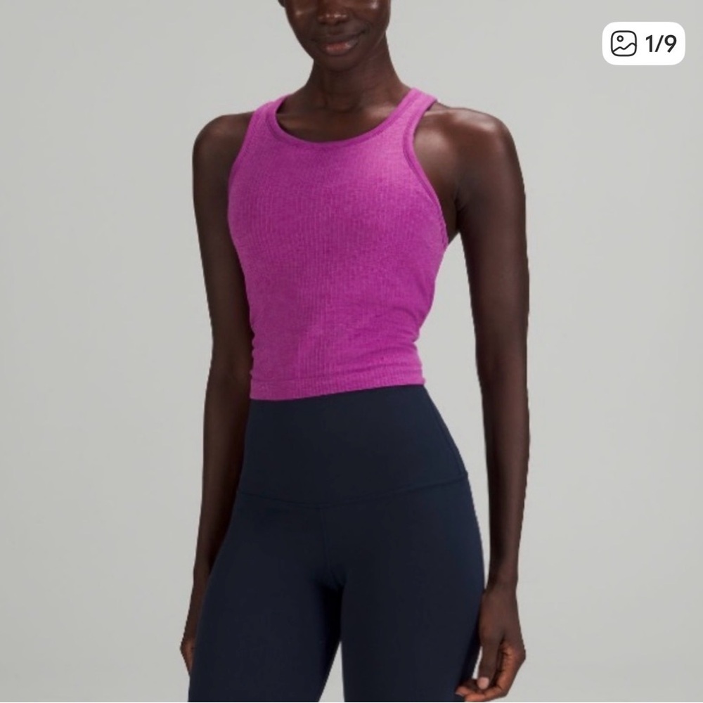 lululemon Ebb to Street Cropped Racerback Tank Top *Light Support, B/C Cup